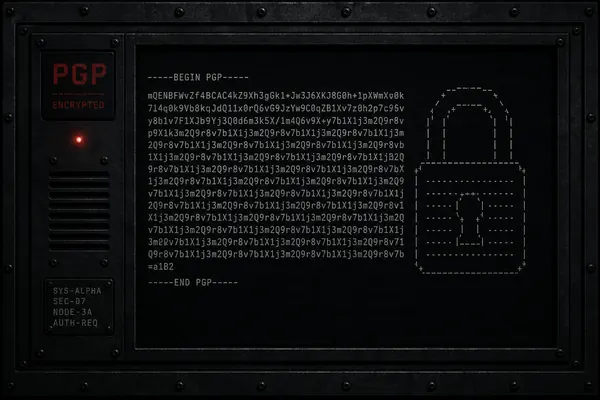 PGP encryption key verification process for anonymous communications
